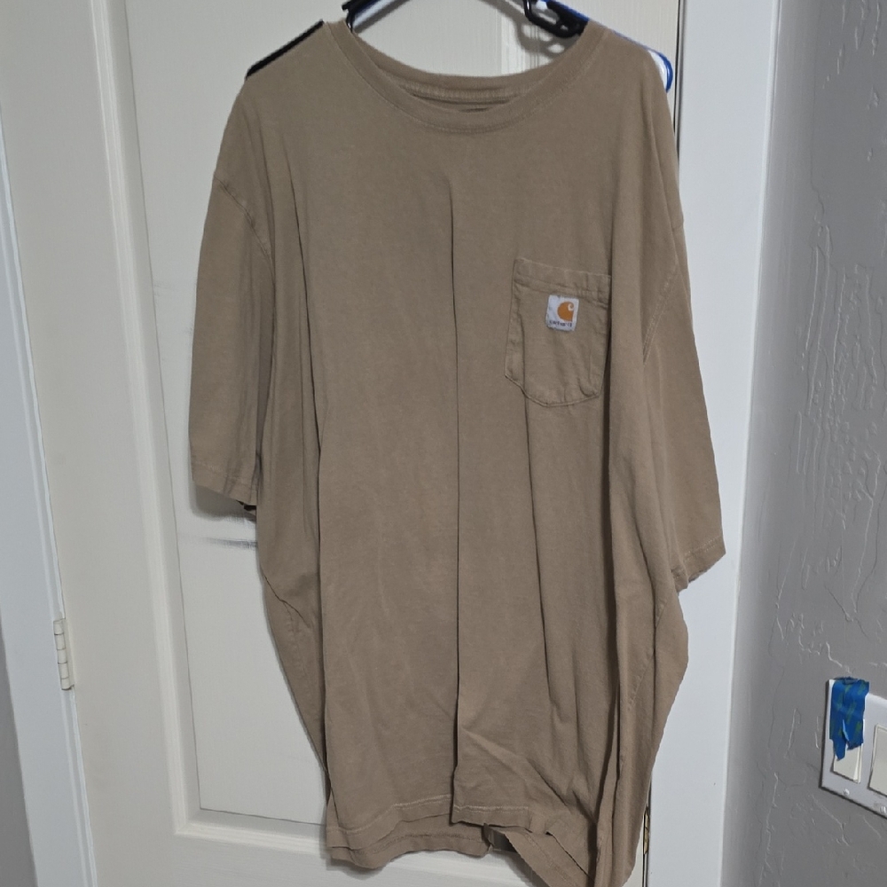 Carhartt Men's Brown Short Sleeve Pocket Tee